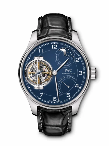 IWC Portugieser Constant-Force Tourbillon Edition “150 Years” Platinum / Blue IW5902-03 (IW590203)